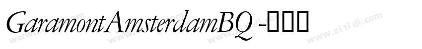 GaramontAmsterdamBQ 字体转换